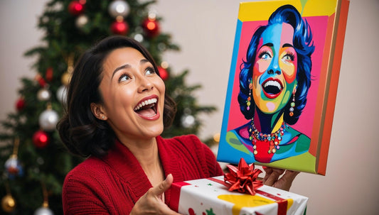 offrir un tableau pop-art en cadeau de noël