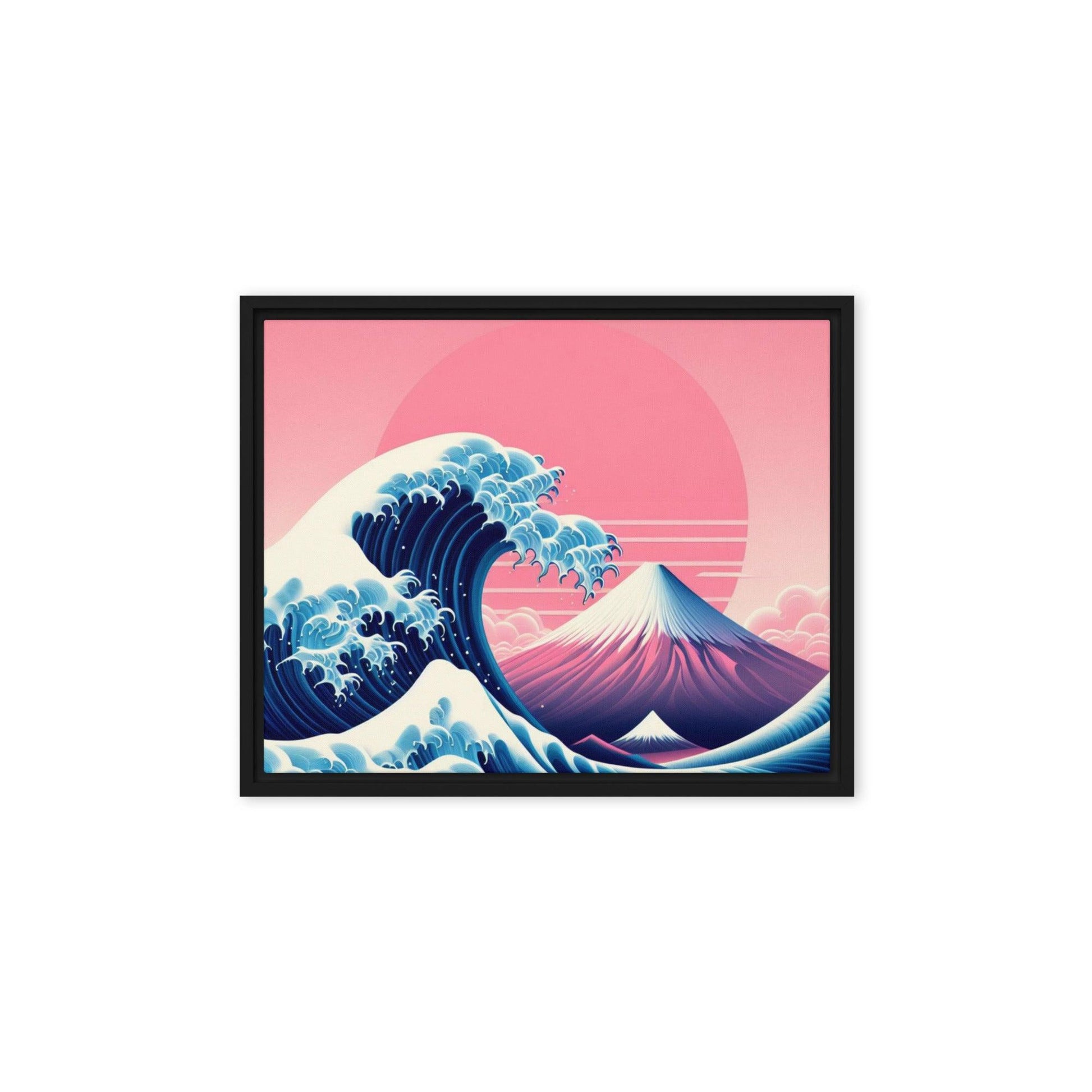 tableau Pop-art vague du Mont-Fuji moderne 